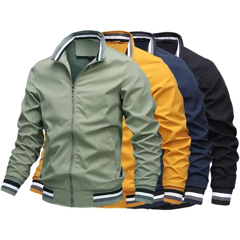 Blouson aviateur coupe-vent zippé pour homme
