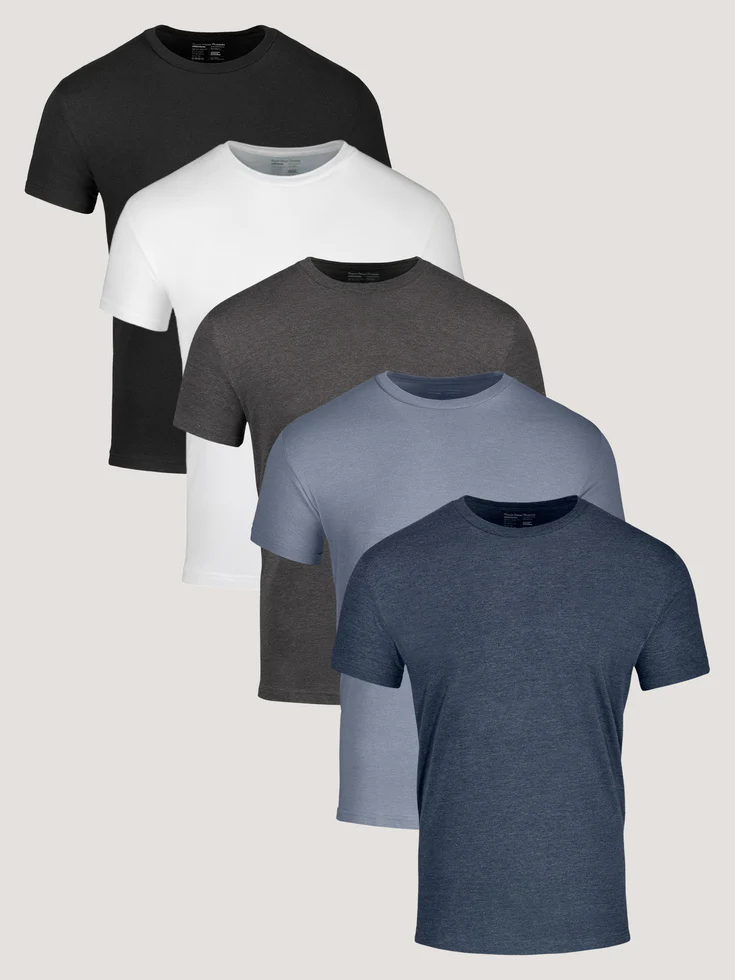 Lot de 5 t-shirts pour homme de tous les jours
